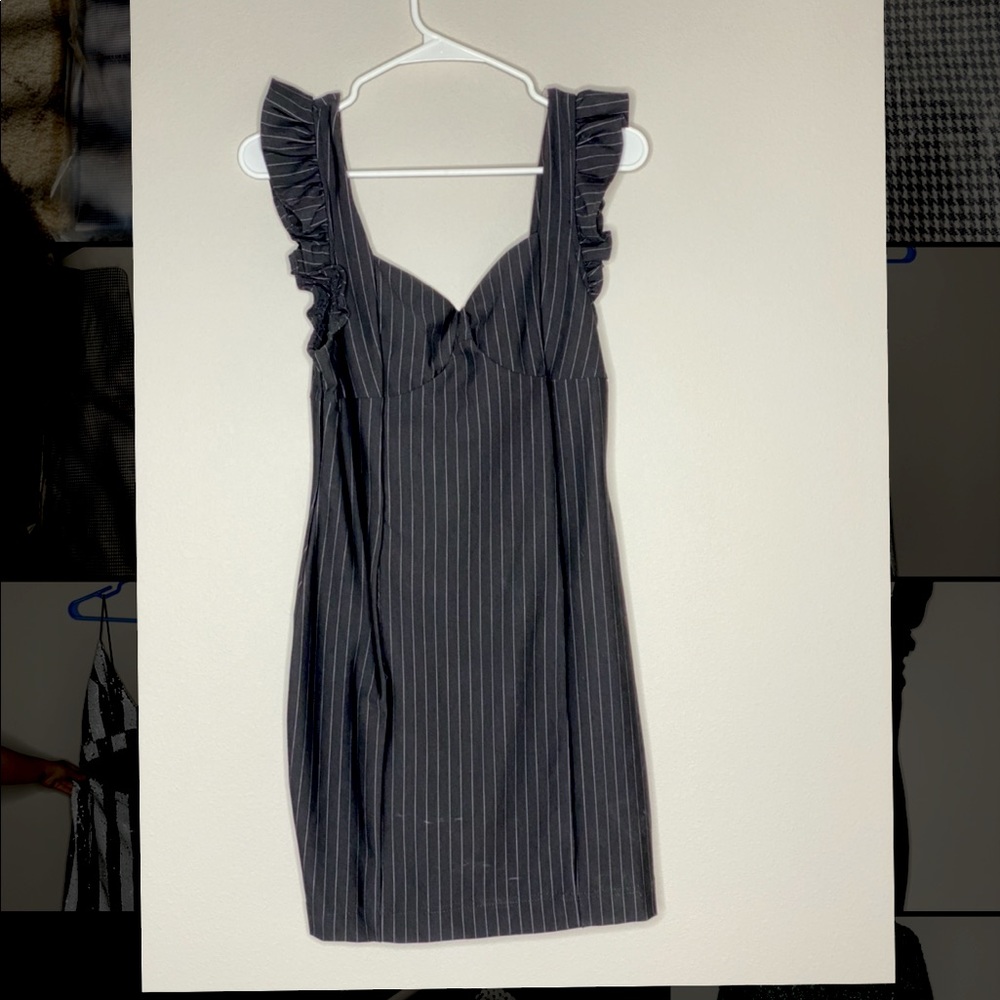 Pinstripe Cocktail Dress - LBD - Tags still on!